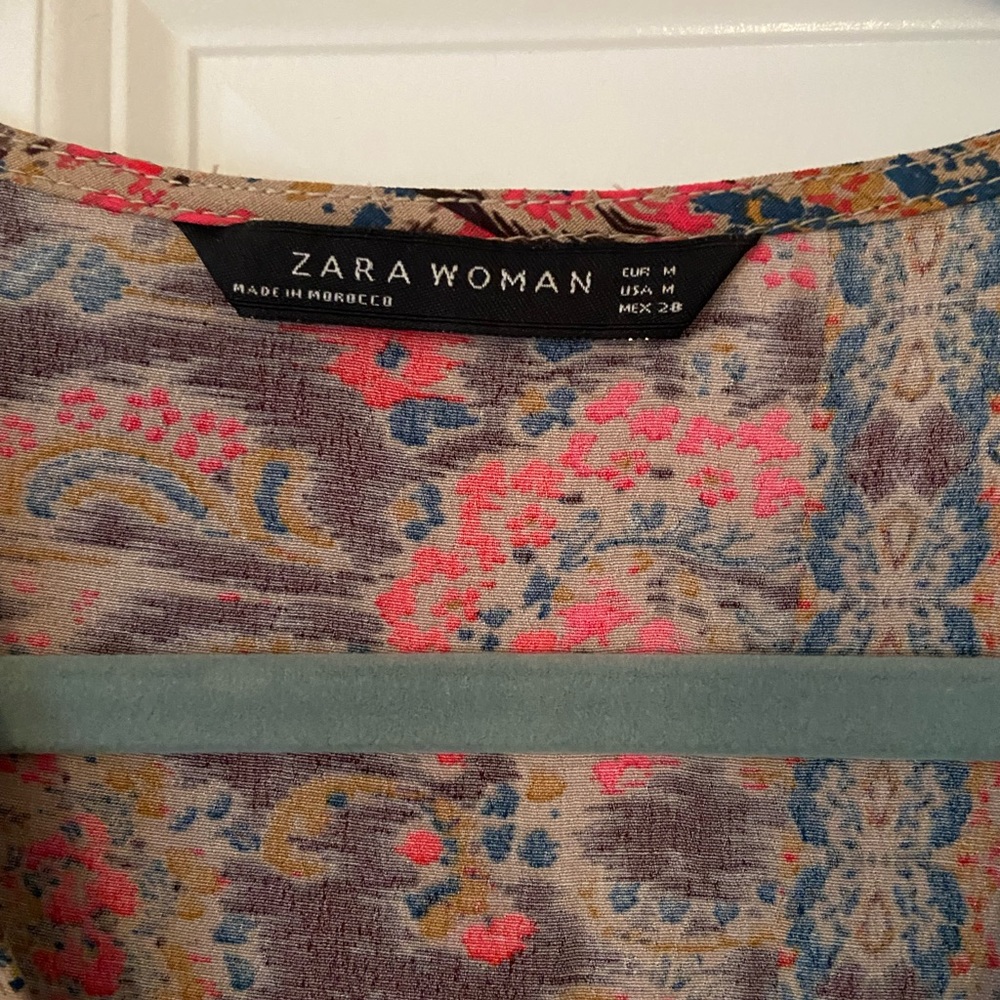 Zara Patchwork Poncho - image 2